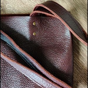 Artisan Leather tote bag, reversible tote, real suede bag, leather messenger bag